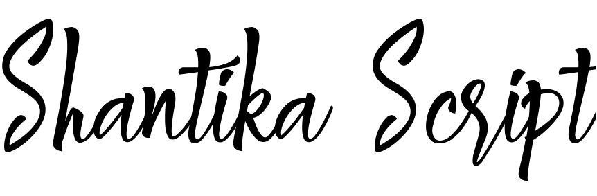 Font Shantika Script