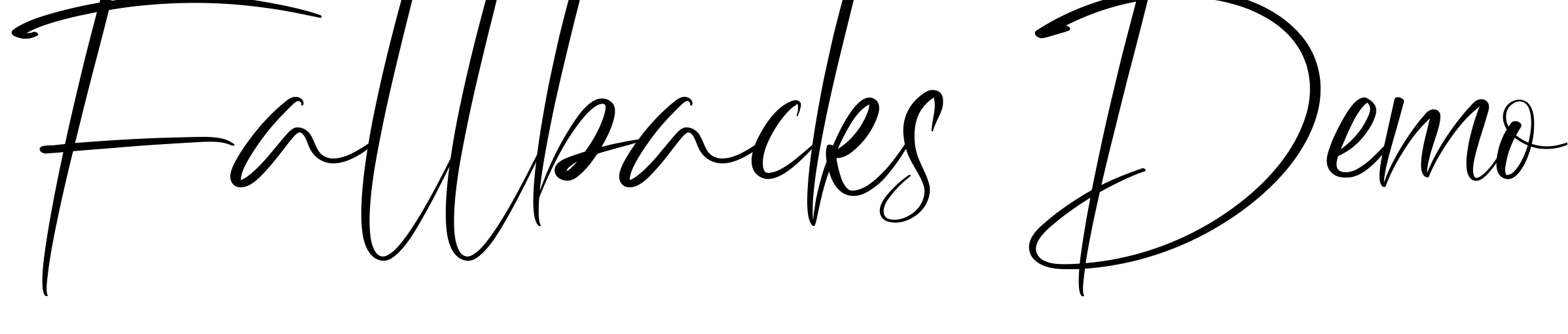 Font Fallbacks Demo