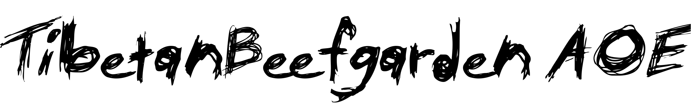 Font TibetanBeefgarden AOE