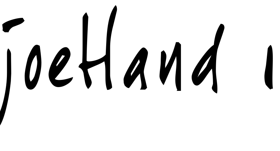 Font joeHand 1