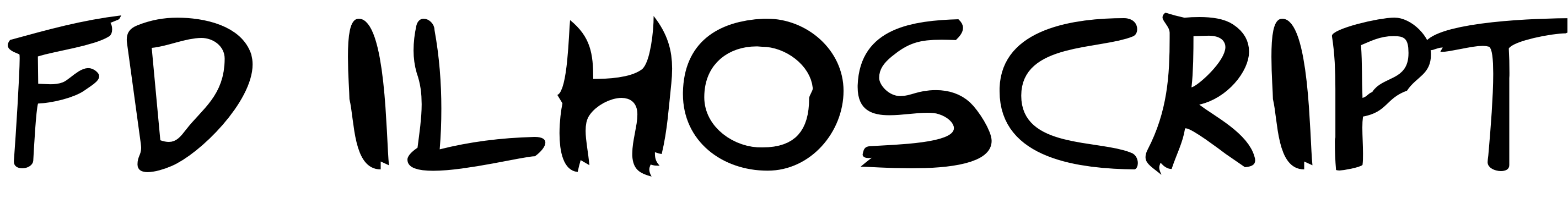 Font FD Ilhoscript