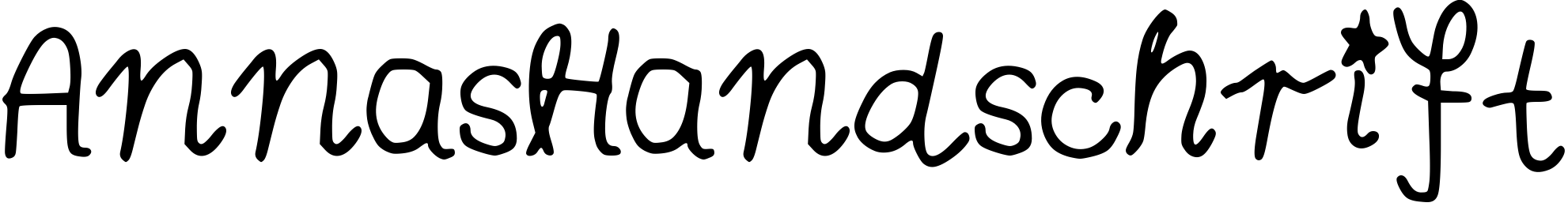 Font AnnasHandschrift