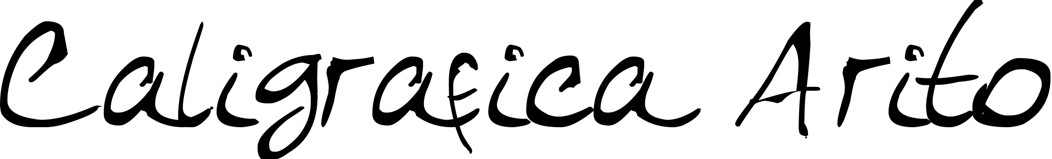 Font Caligrafica Arito
