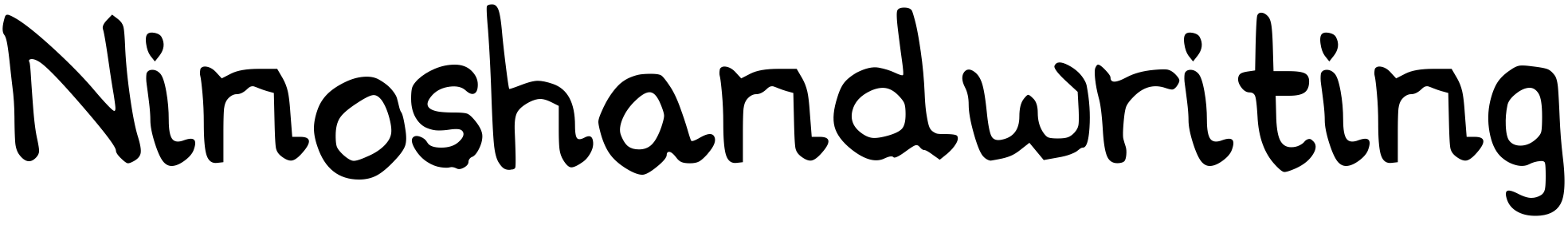 Font Ninoshandwriting