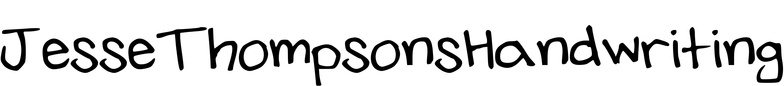 Font JesseThompsonsHandwriting