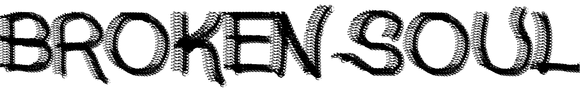 Font Broken Soul
