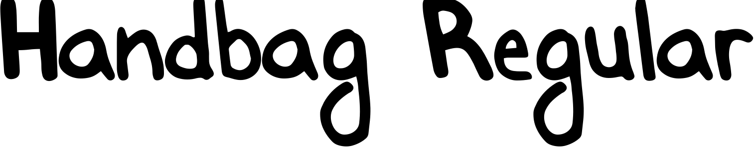 Font Handbag Regular
