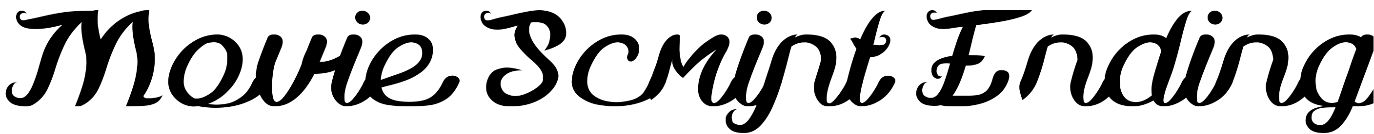 Font Movie Script Ending