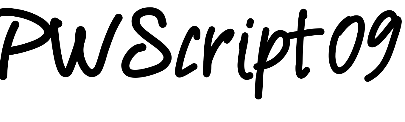 Font PWScript09