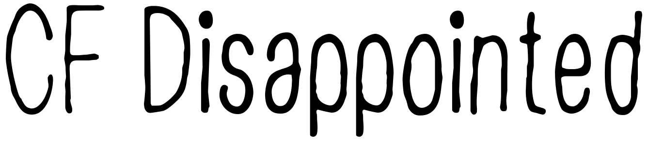 Font CF Disappointed
