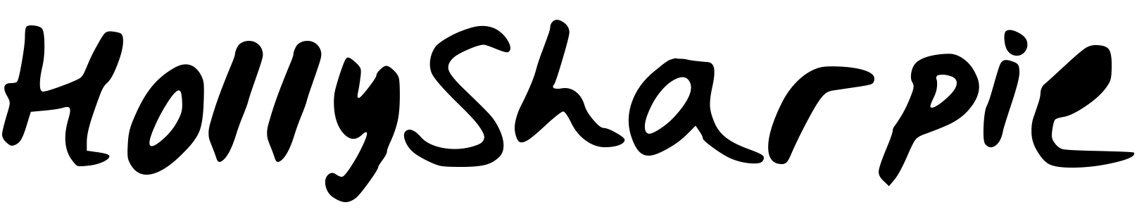 Font HollySharpie