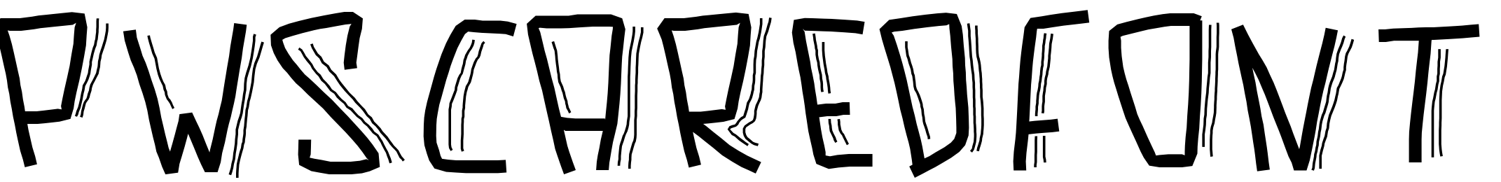 Font PWScaredFont