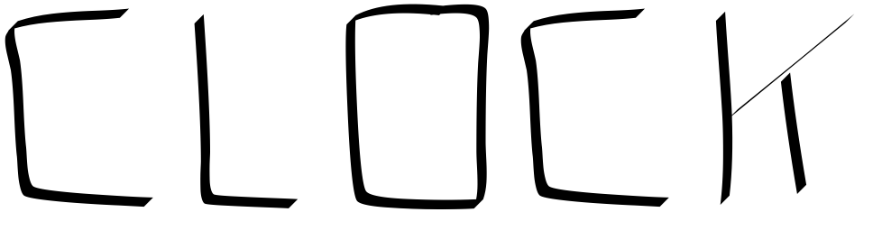 Font CLOCK