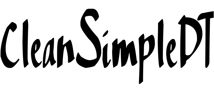 Font CleanSimpleDT