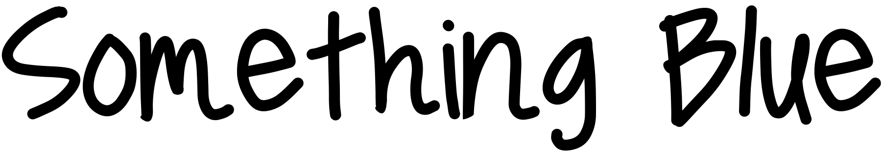 Font Something Blue