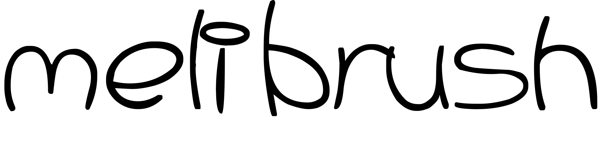 Font Meli Brush