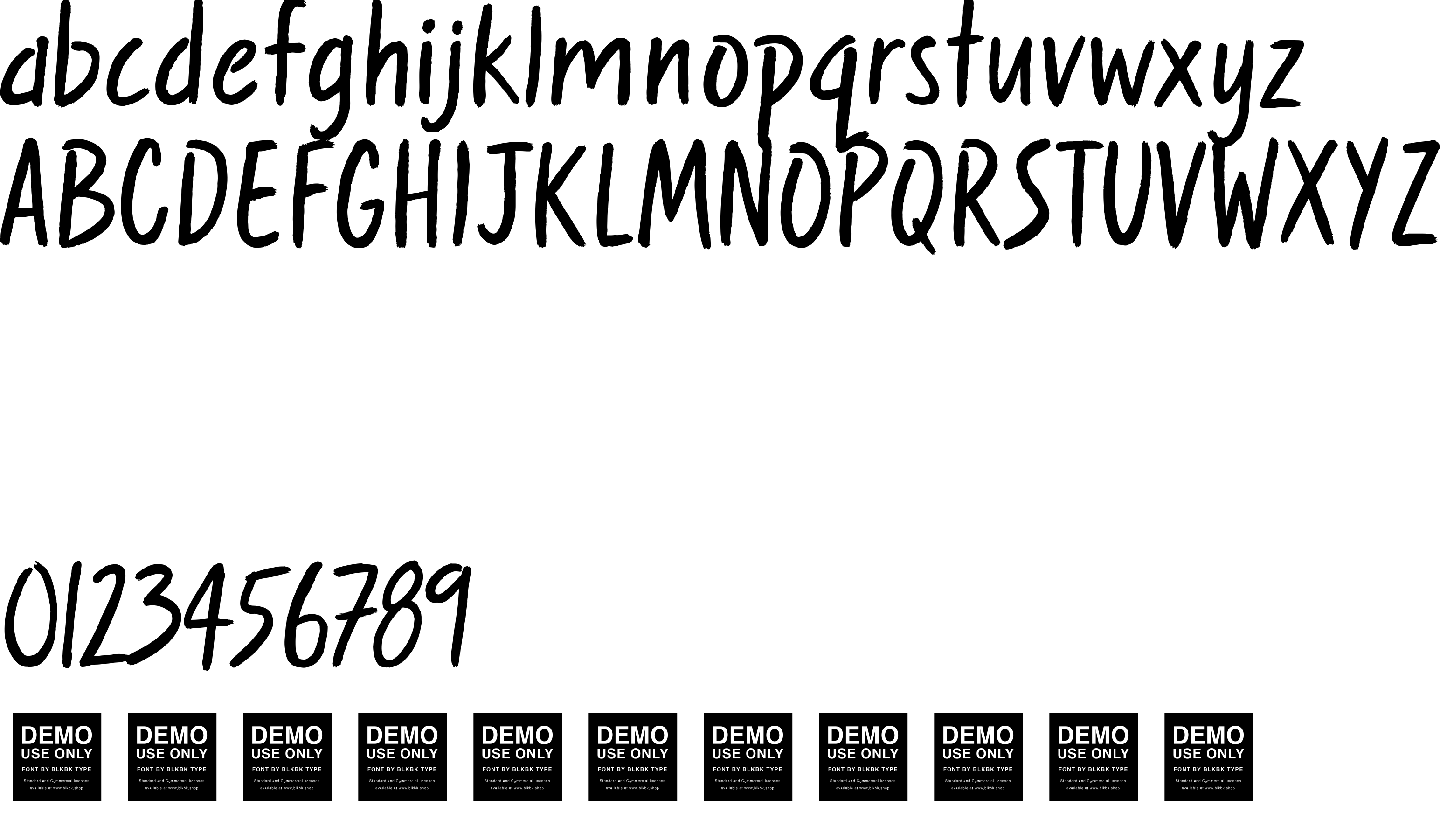 Preview font Sweet Nothings - Demo