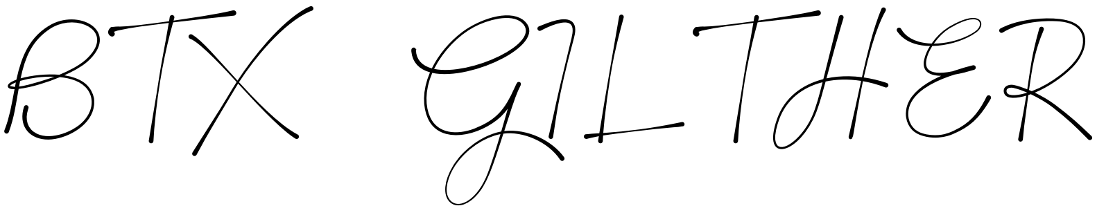 Font BTX-GILTHER
