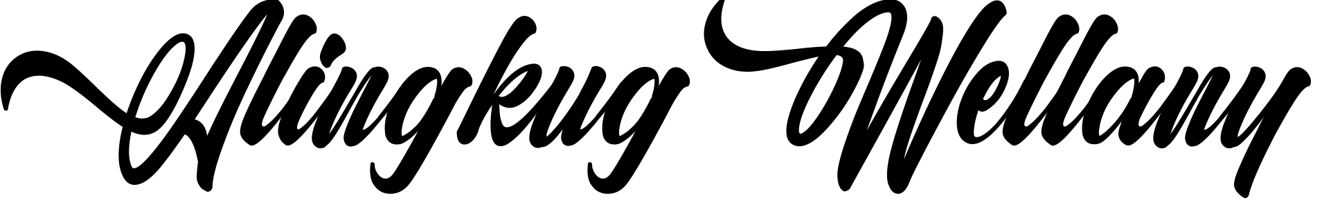 Font Alingkug Wellany