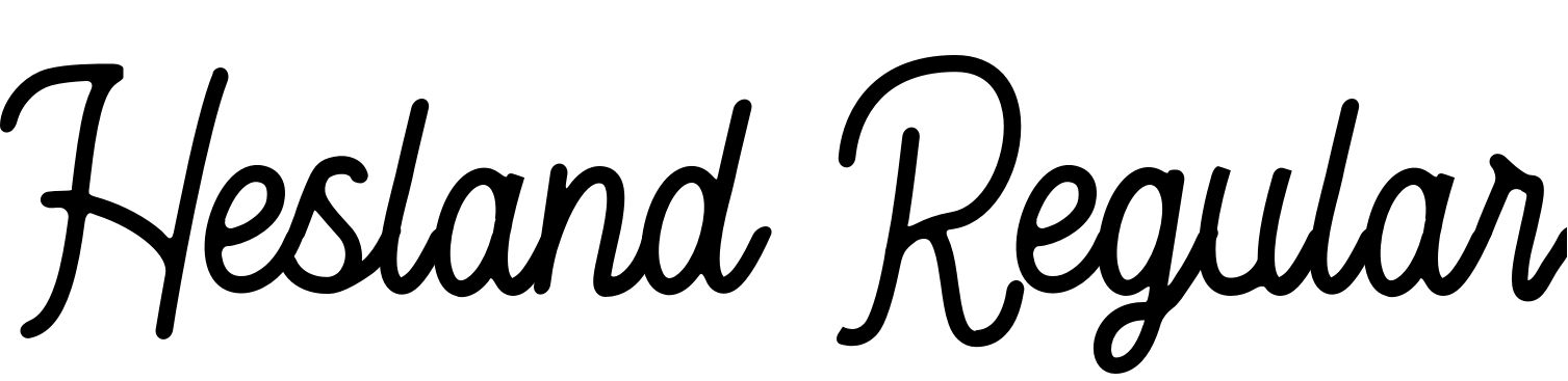 Font Hesland Regular