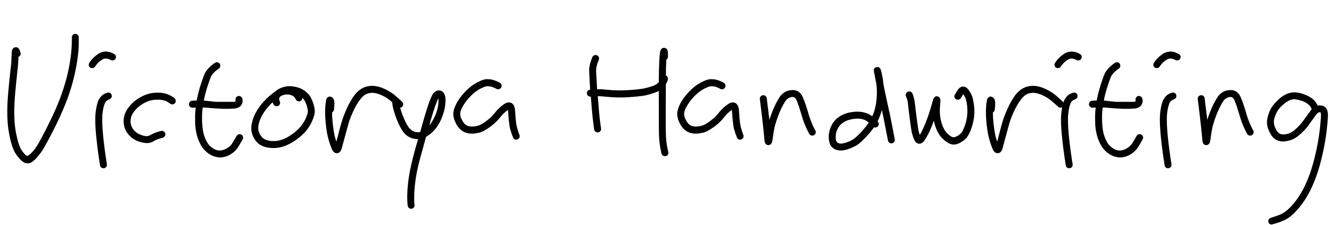 Font Victorya Handwriting