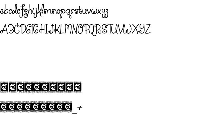 Font Silky Candy