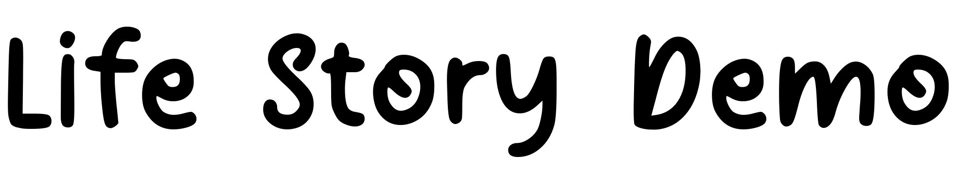 Font Life Story Demo