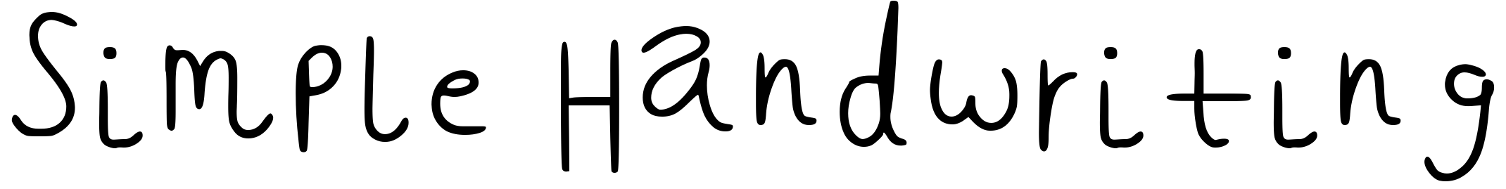 Font Simple Handwriting
