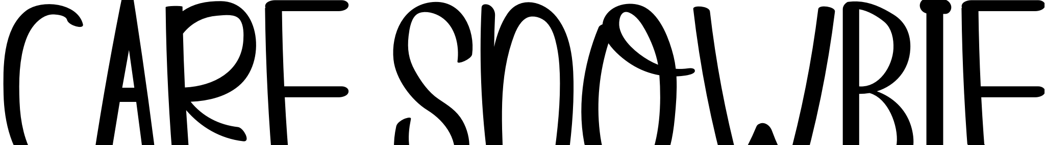 Font CARE SNOWBIE