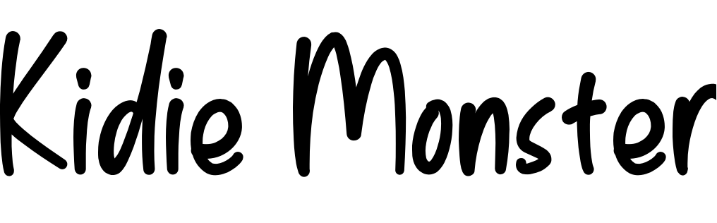 Font Kidie Monster