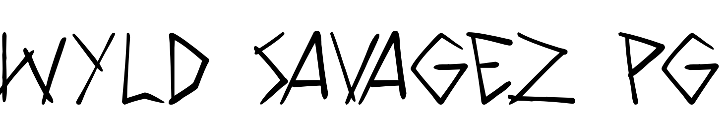 Font Wyld Savagez PG