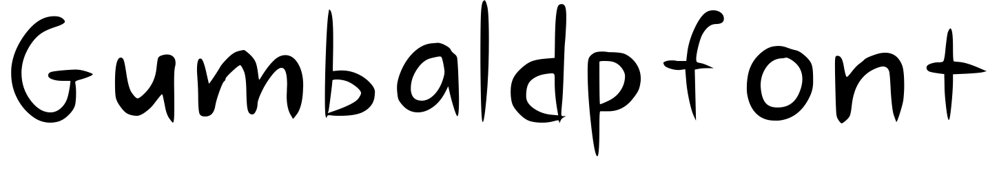 Font Gumbaldpfont