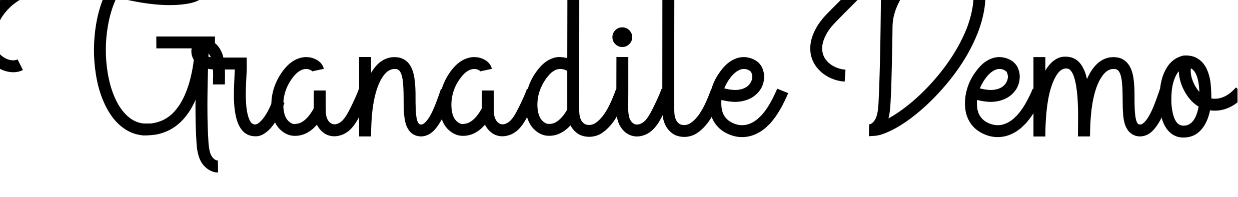 Font Granadile Demo