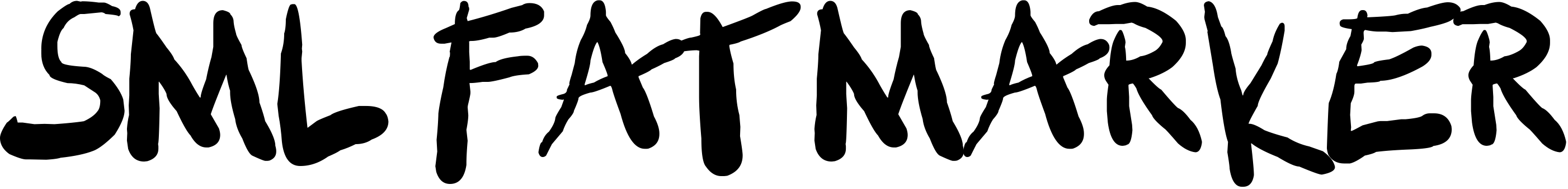 Font SML FAT MARKER