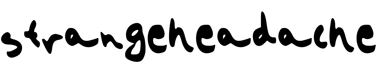 Font strangeheadache
