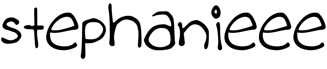 Font stephanieee