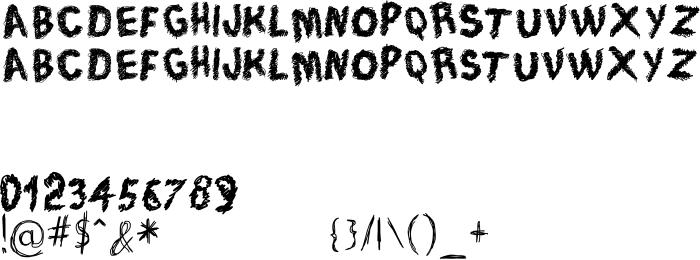 Шрифт Trace of Rough
