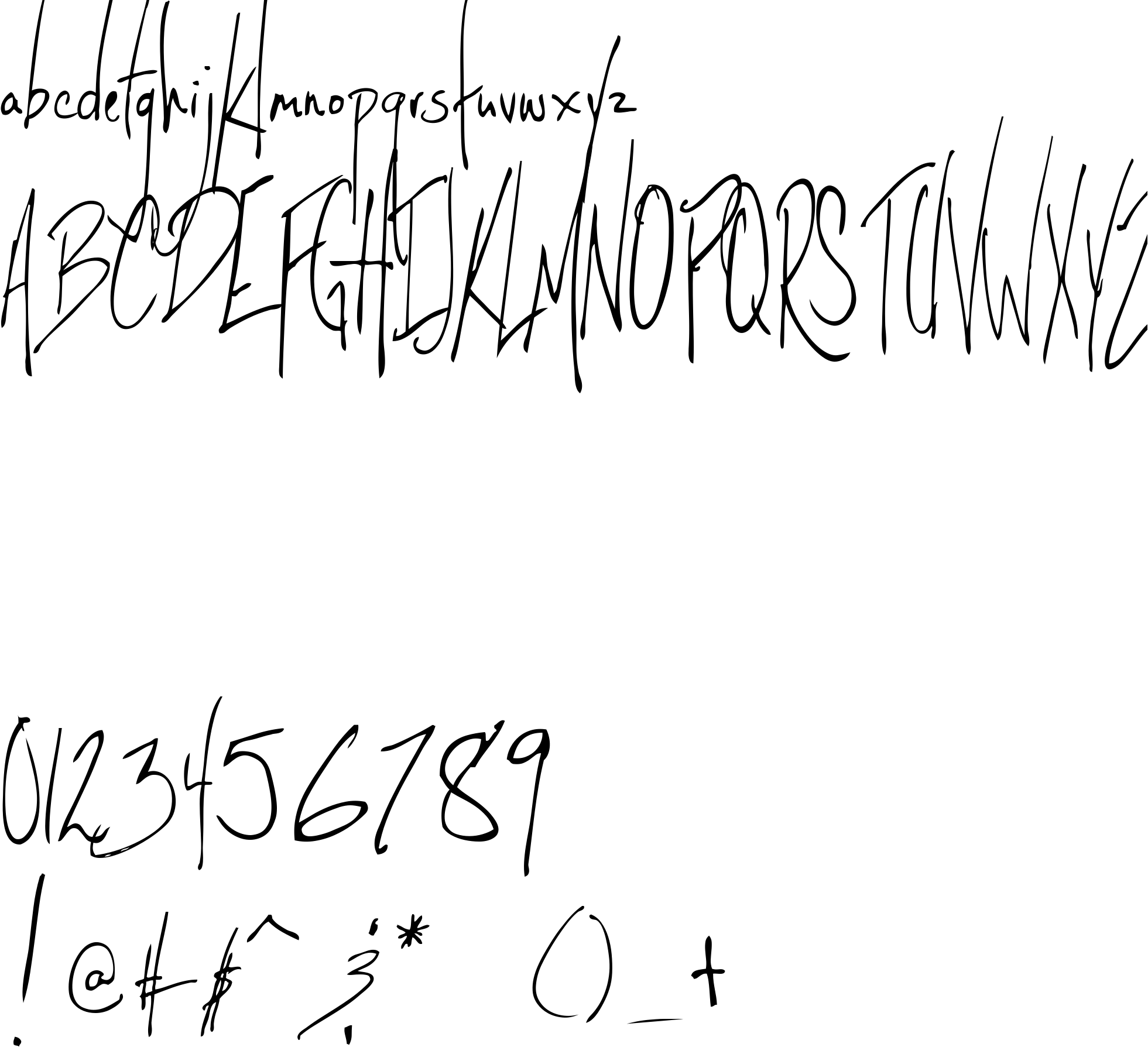 Preview font Little Sparrow
