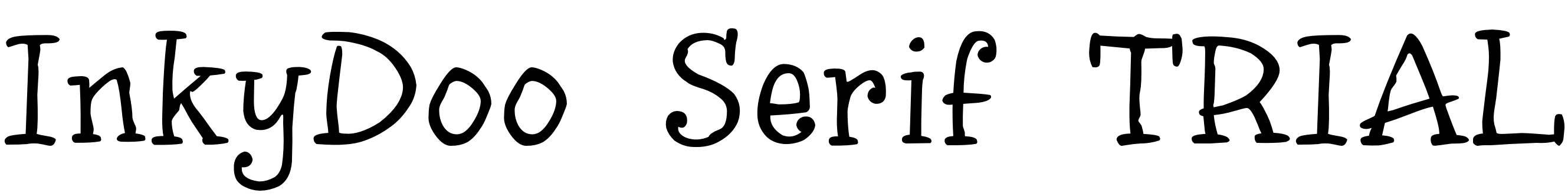 Font InkyDoo_Serif_TRIAL