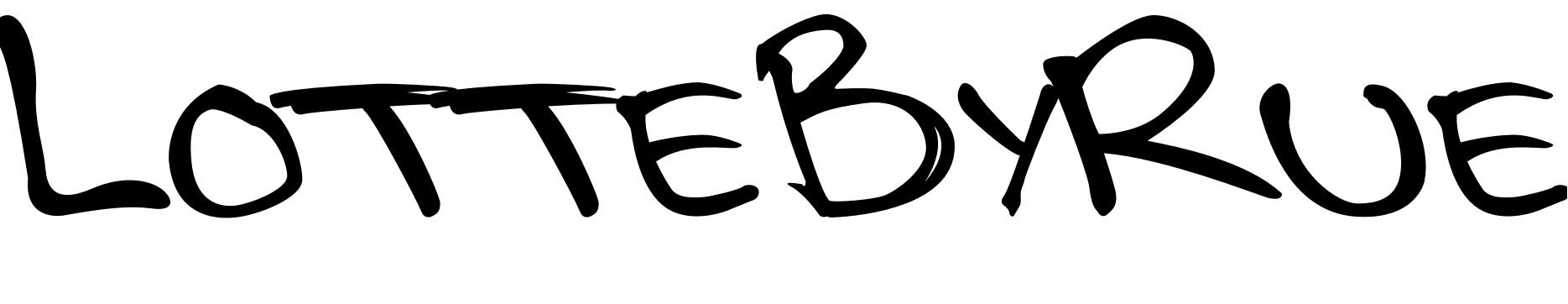 Font LotteByRue