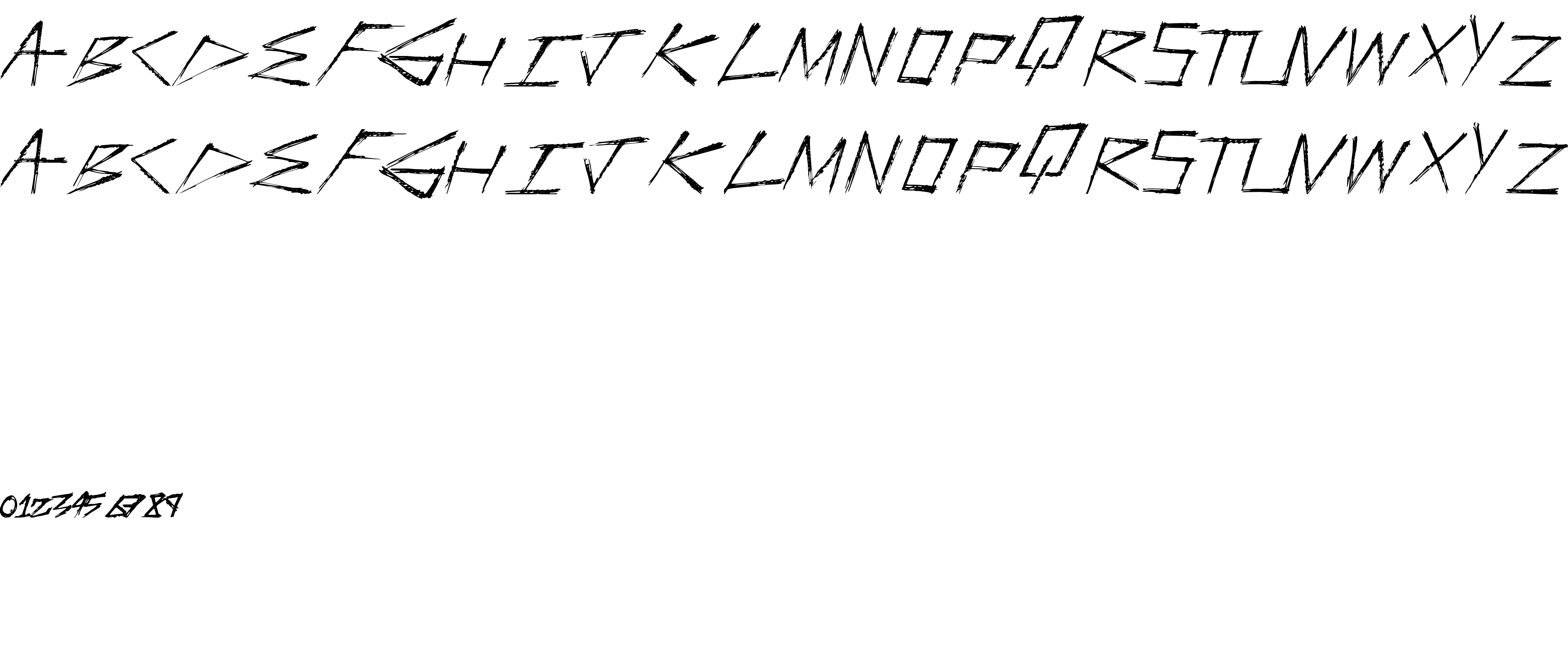 Preview font FasterStronger