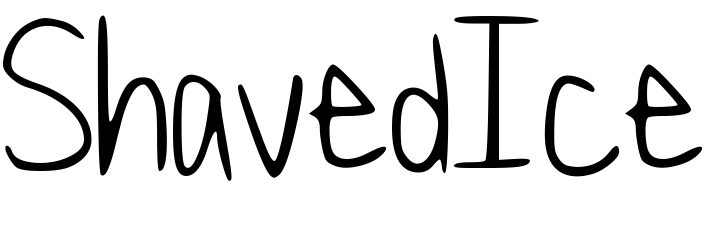 Font ShavedIce