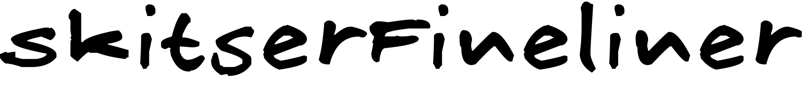 Font SkitserFineliner