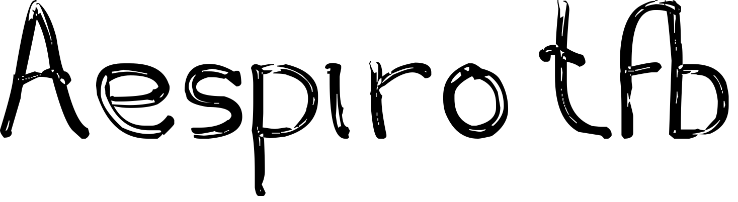 Font Aespiro tfb
