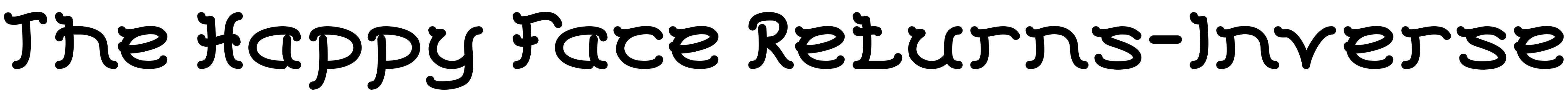 Font The Happy Face Returns-Inverse