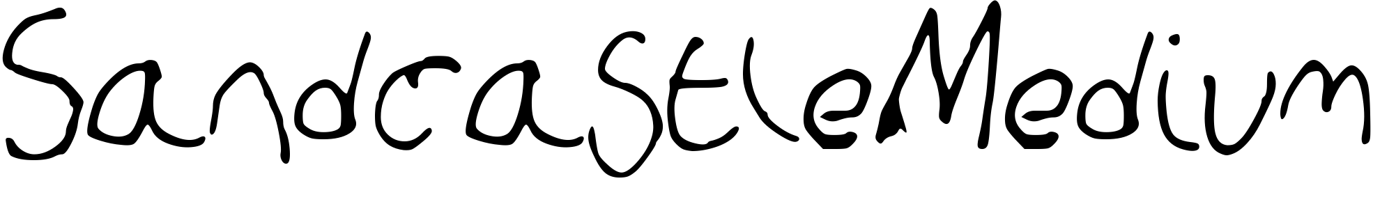 Font SandcastleMedium