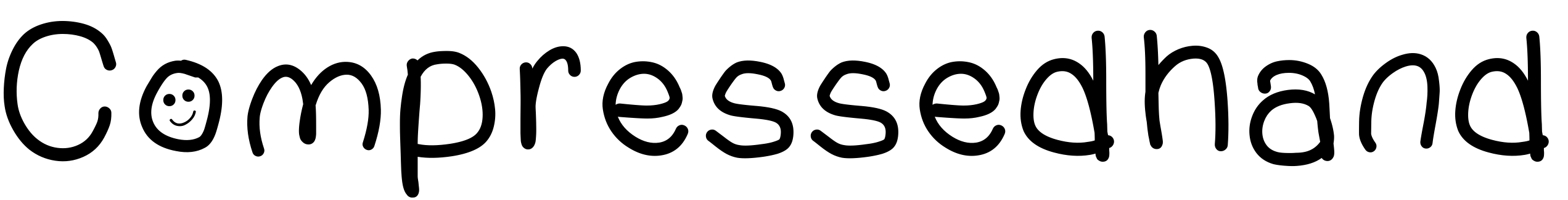 Font Compressedhand