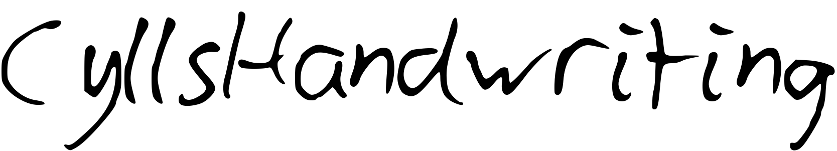 Font CyllsHandwriting