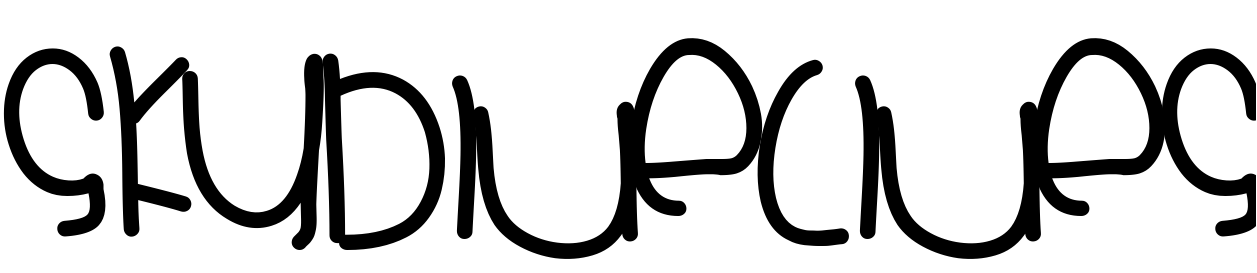 Font SkyblueClues