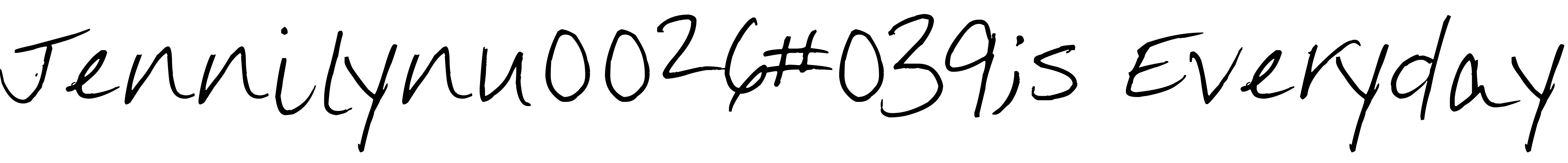Font Jennilyn\u0026#039;s Everyday